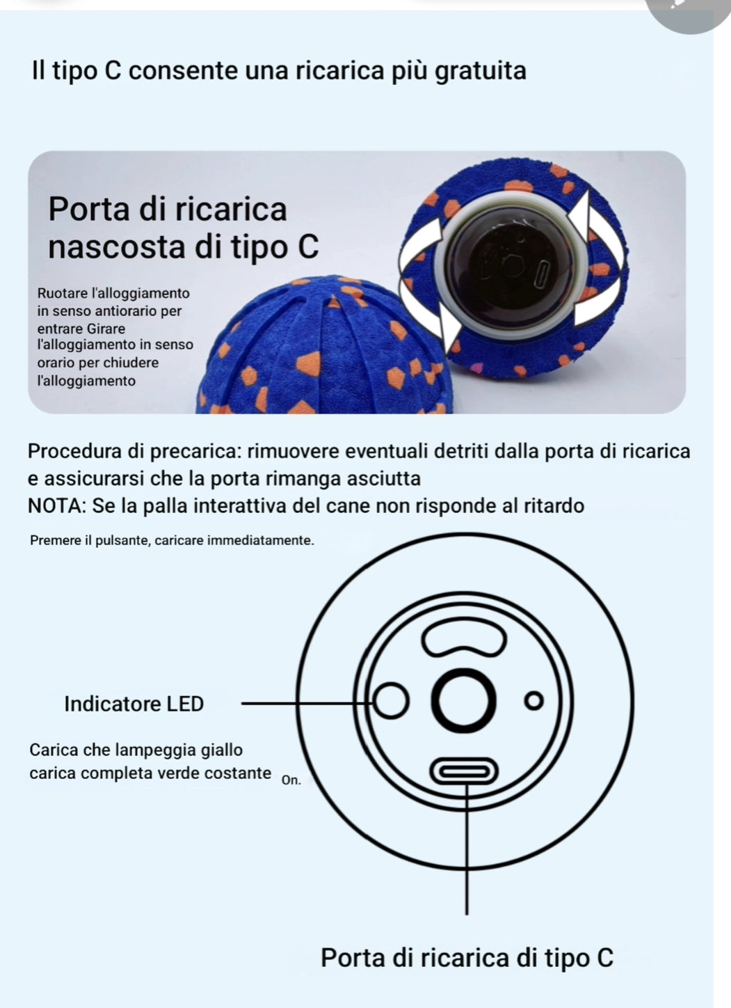 Pallina Smart Interattiva per Cani e Gatti | ZampaTech™