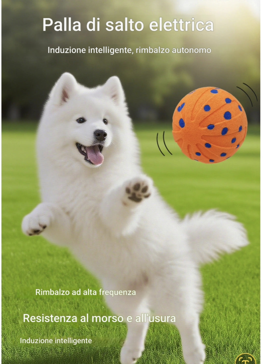 Pallina Smart Interattiva per Cani e Gatti | ZampaTech™