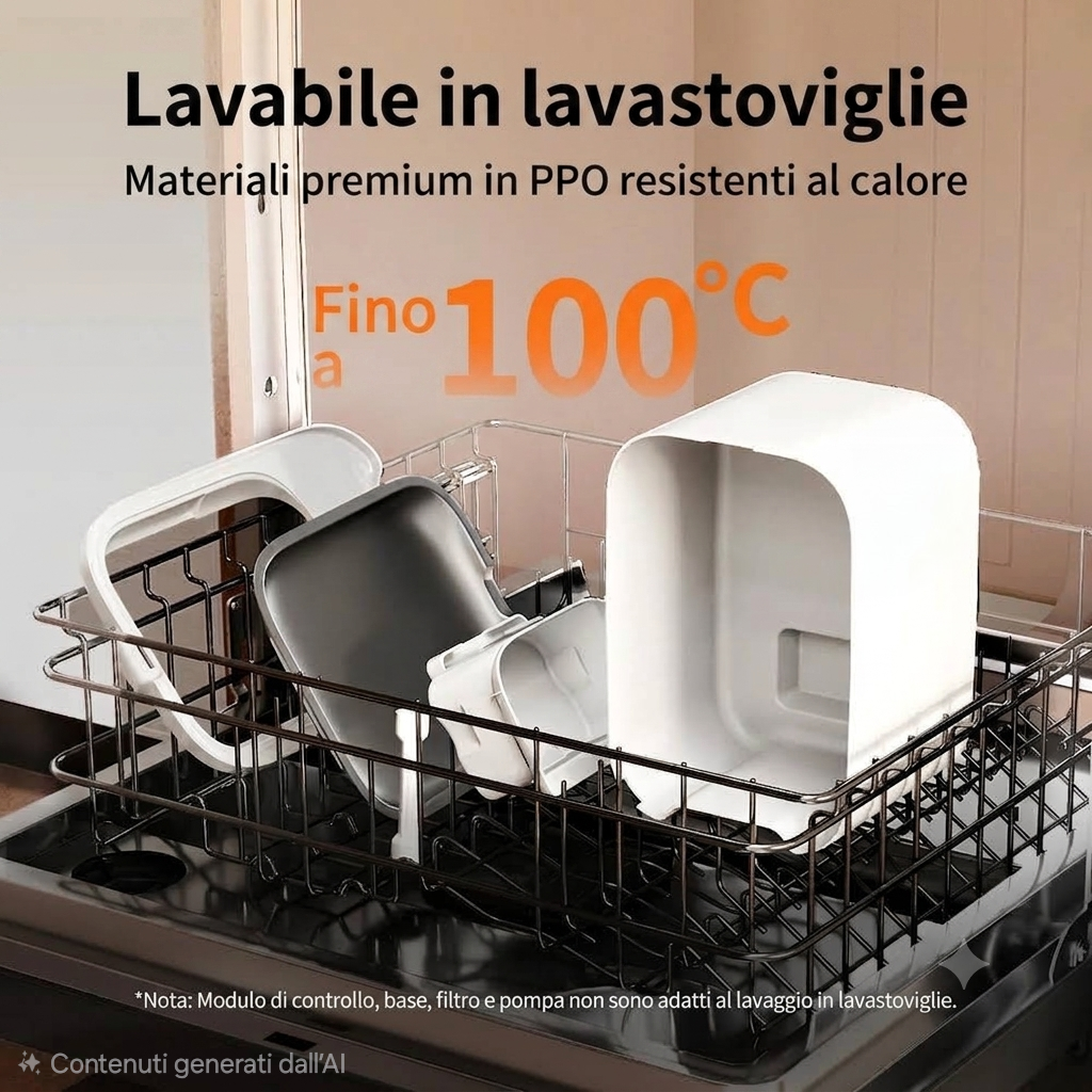 Fontanella Smart Wi-Fi con Sterilizzazione UVC EverSweet Max | ZampaTech™